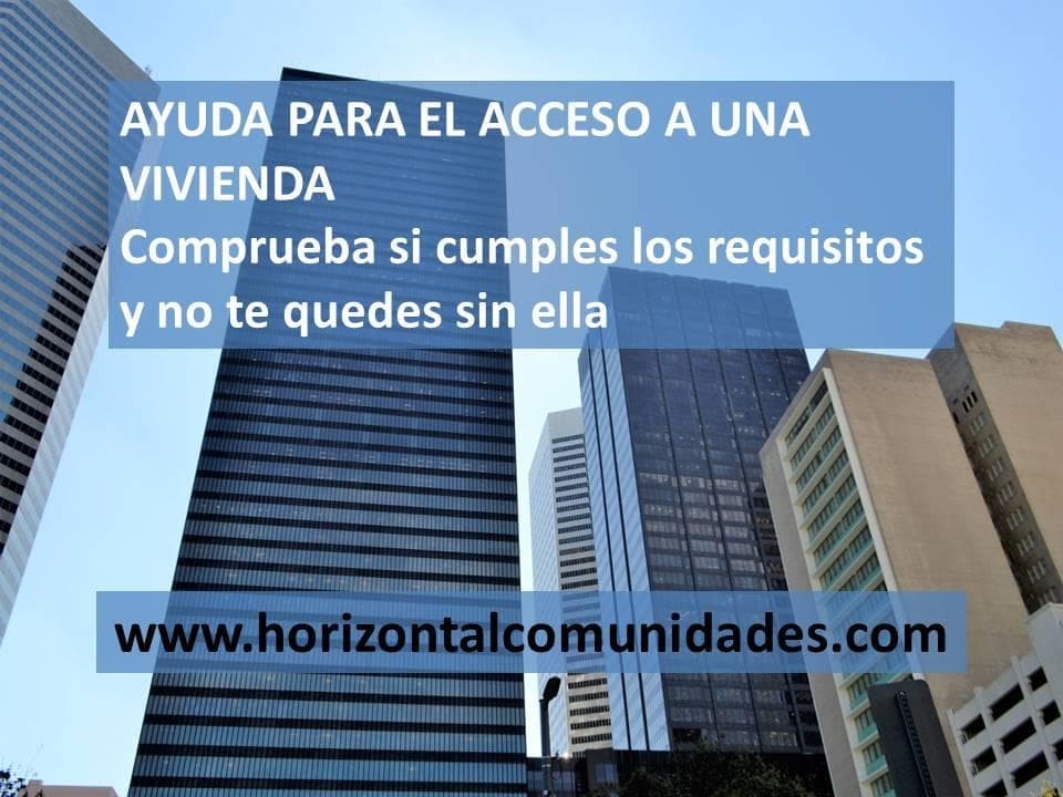 Ayudas para el acceso a una vivienda 