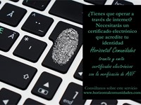 Certificado electrónico para identificarse en internet