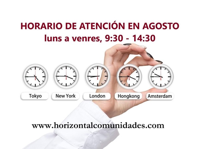 Horario de agosto