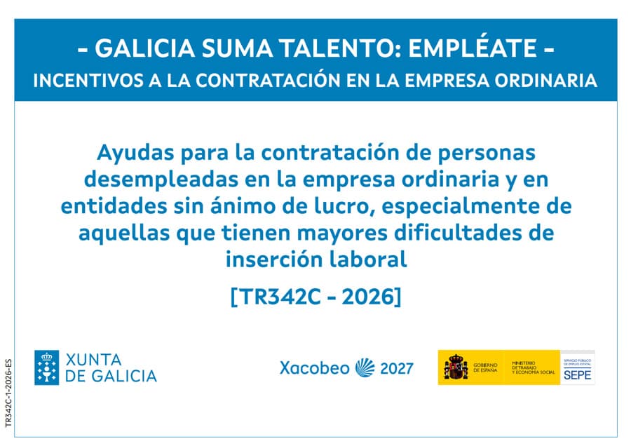 Cartel de subvención