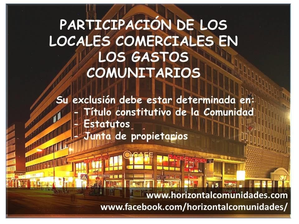 Local comercial y recibo de la comunidad, ¿qué incluye? 