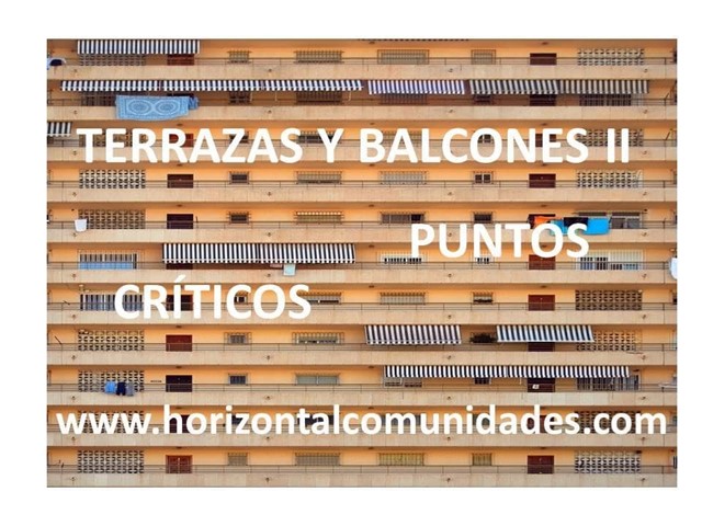 Terrazas y balcones II - puntos críticos